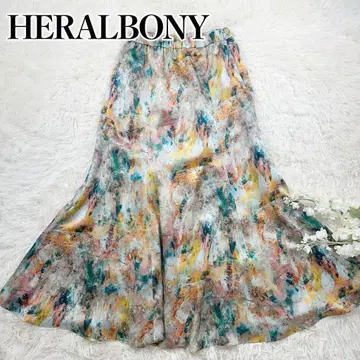 컨디션 최상 HERALBONY 헤랄보니 새틴 스커트 [ 삼바 ] 현행 판매상품