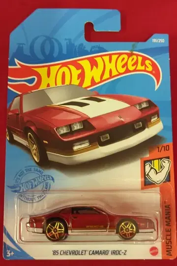 MATTEL MUSCLE MAMIA 1/10 HOTWHEELS '85 CHEVROLET CAMARO IROC-Z 레드 191/250