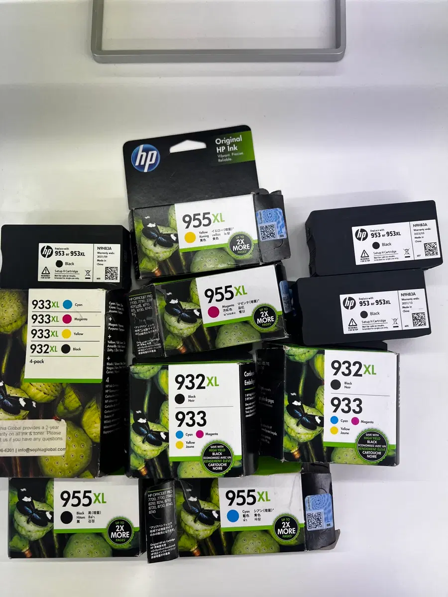 HP 정품 잉크 카트리지 932XL/933XL/953XL/955XL