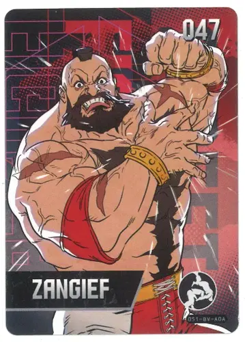 닌텐도 Amiibo 카드 ZANGIEF 047