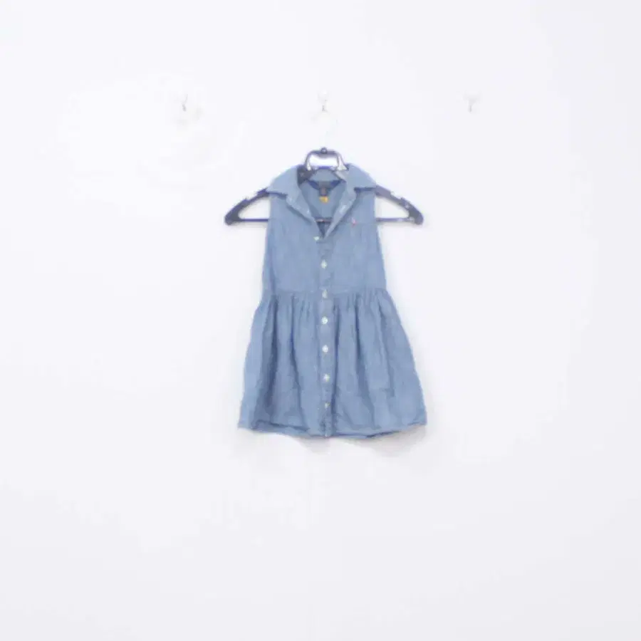 [정품] 폴로 랄프로렌(POLO RALPH LAUREN) 아동 키즈 경량 면 데님 원피스 3T 정인샵