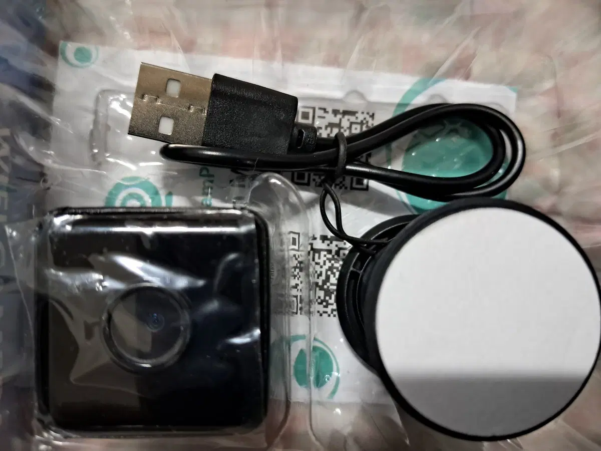 소형 캠코더 USB 충전 케이블 포함 2세트