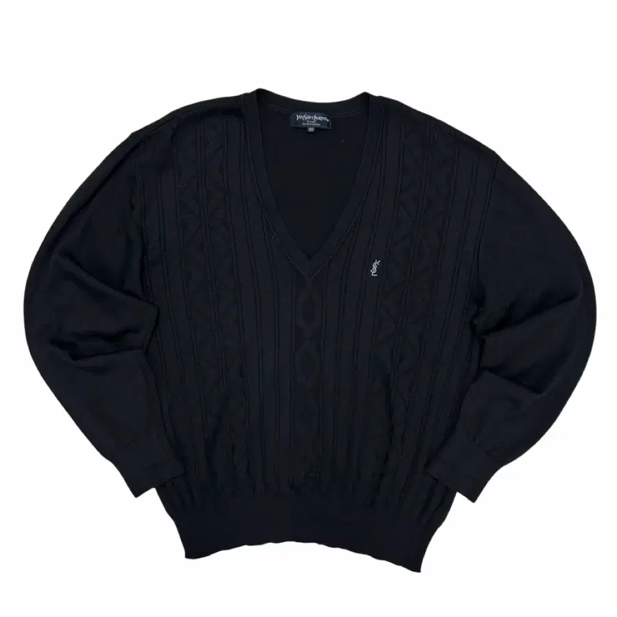 입생로랑 YSL 블랙 울 니트(100)
