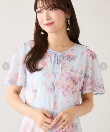 [ 현행 모델 ] 시어 체크 레이스업 원피스