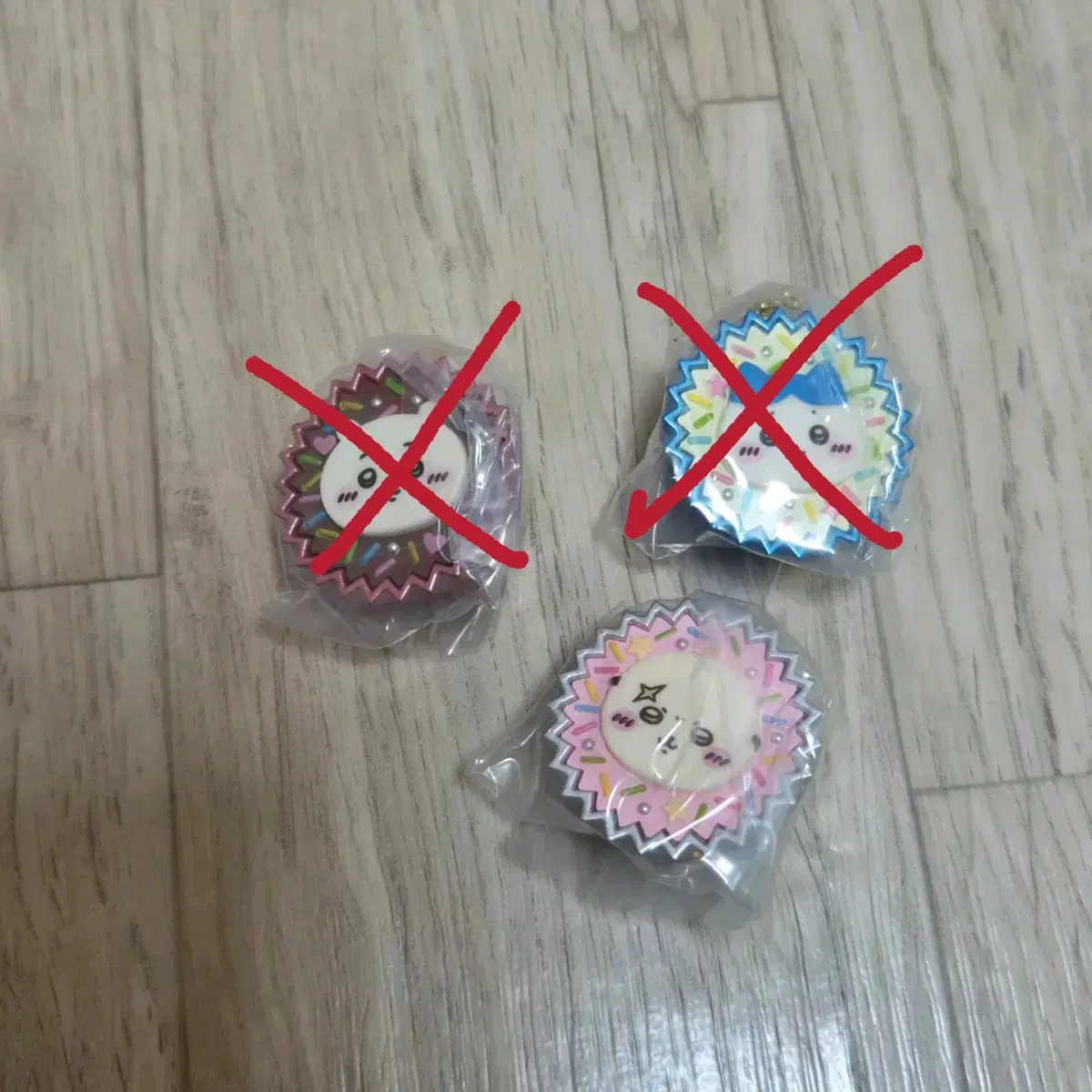 치이카와 먼작귀 컵케이크 가챠 키링