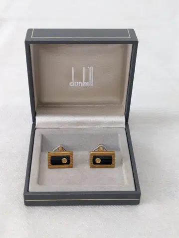 dunhill 던힐 커프스 골드 블랙