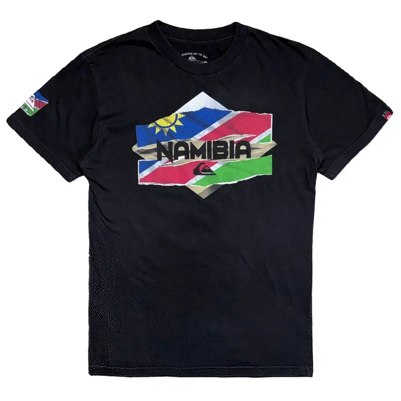 QUIKSILVER 프린팅티 블랙 SMALL