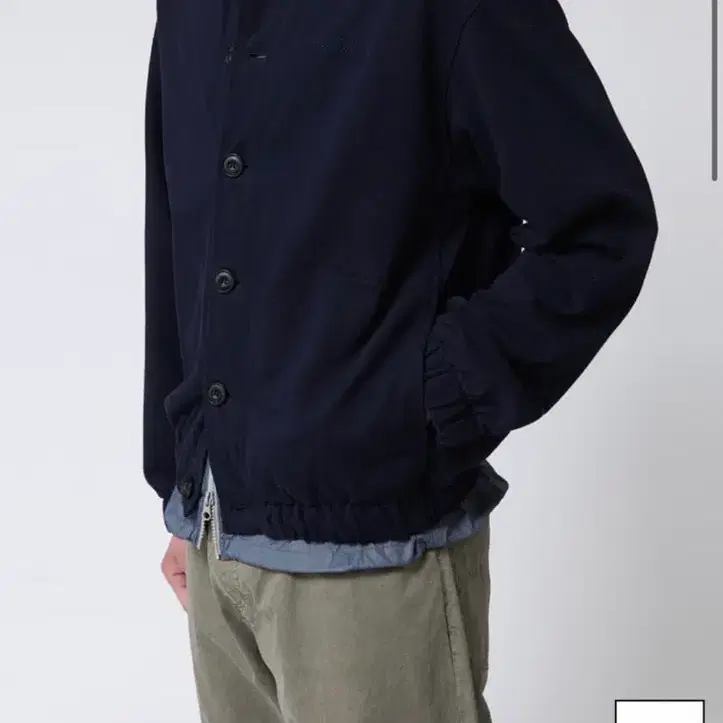 Fabeur french jersey blouson deep navy