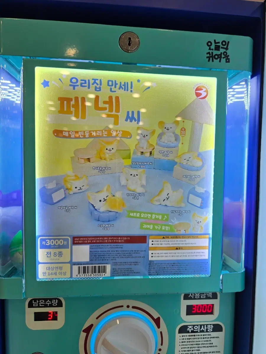 오늘의 귀여움 가챠 우리집 만세 페넥씨 페넥 여우 피규어