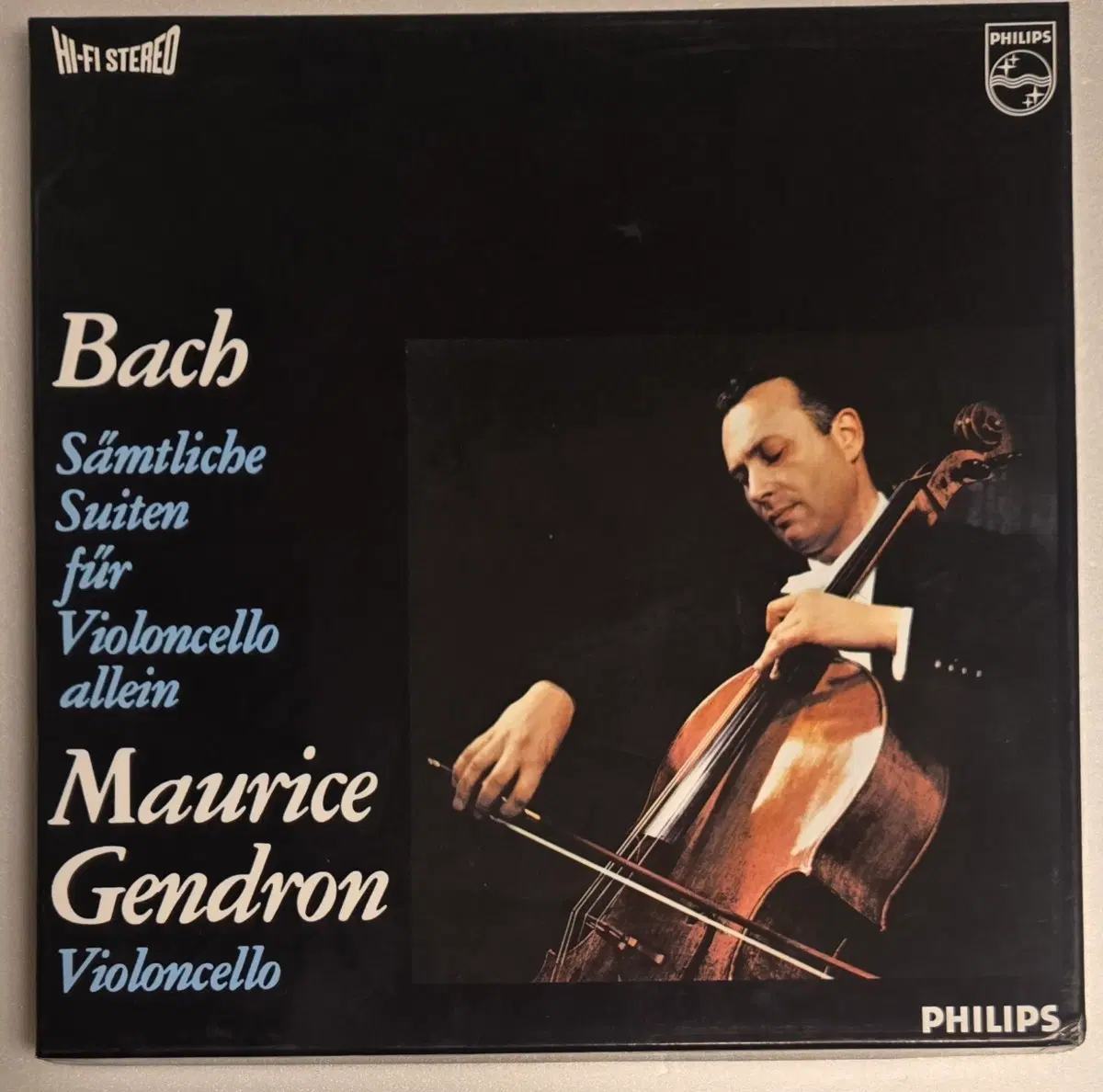 Maurice Gendron - Bach Cello Suites Complete Works 3LP Box (Analogphonic simple unsealed AAA method)
