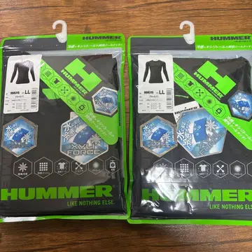 HUMMER 컴프레션 긴팔 LL 블랙 2장 세트