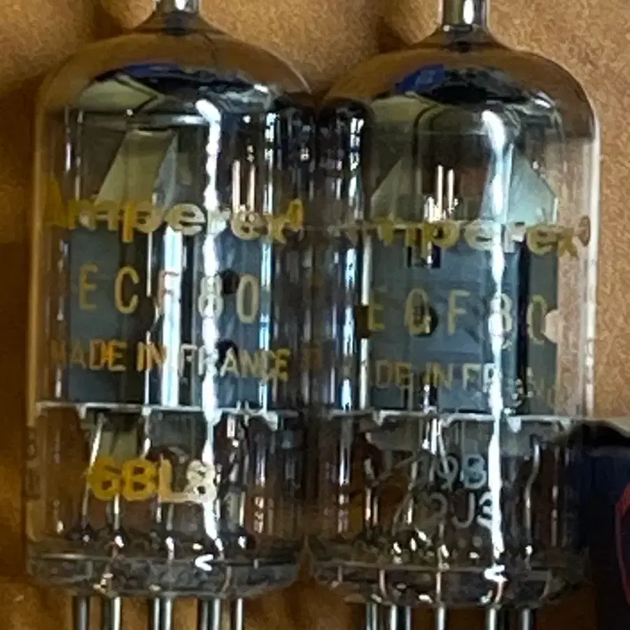 Amperex ECF80 진공관 2개