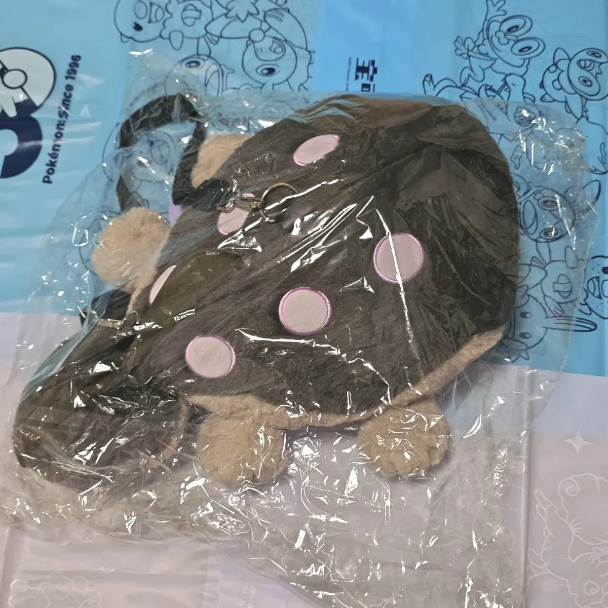 포켓몬스터 복슬복슬 토오 봉제 인형 크로스백 가방 백 후와후와 보들보들