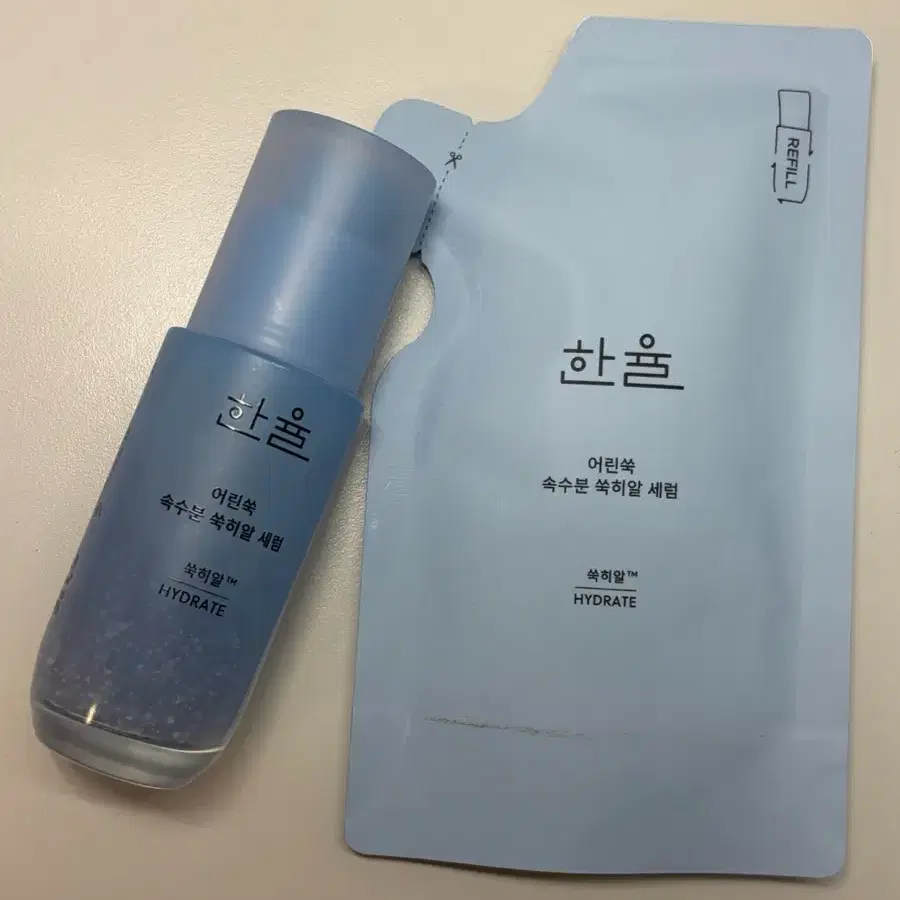 한율 어란쑥 속수분 쑥히알 세럼 + 리필