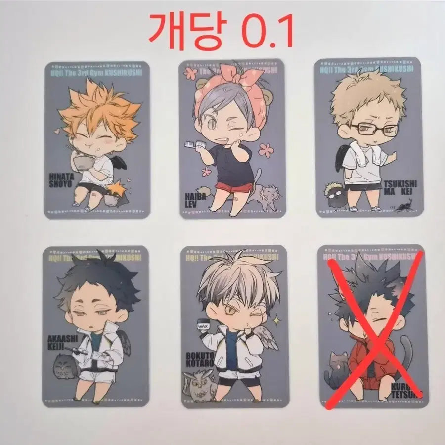 하이큐 비공굿 지류 대량 처분