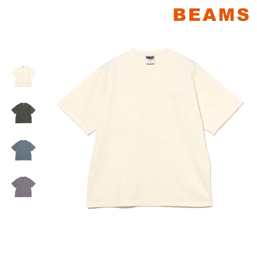 빔즈 오네이타 슬럽 피그먼트다이 티셔츠