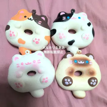스퀴즈 Bloom 고양이 도넛 4개 세트
