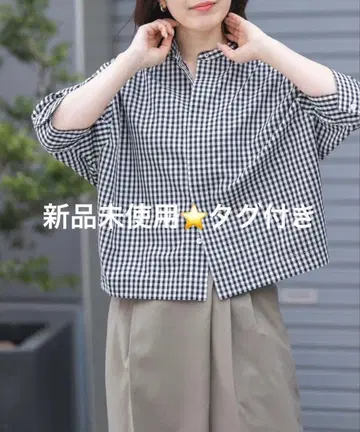 FORK&SPOON 기보시 코쿤 셔츠 GINGHAM