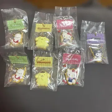 산리오 캐릭터즈 마스코트 참 7개 세트