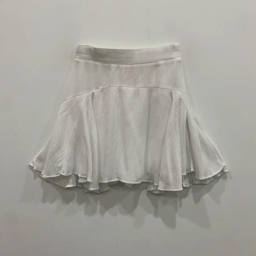 쉬어 썸머 플레어 미니스커트(화이트)