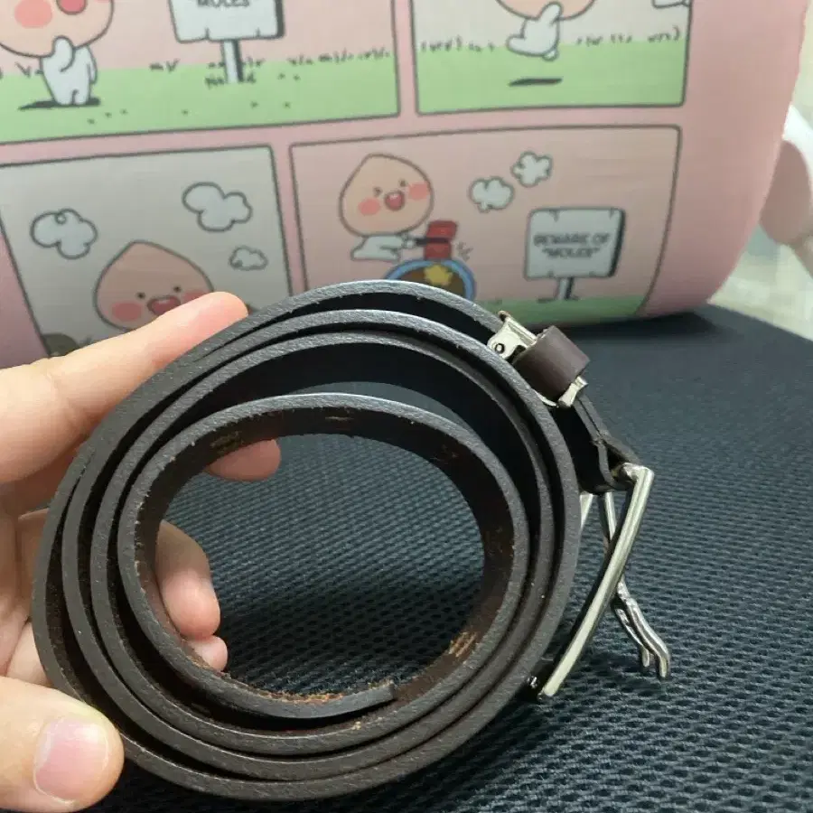 가죽 벨트 브라운