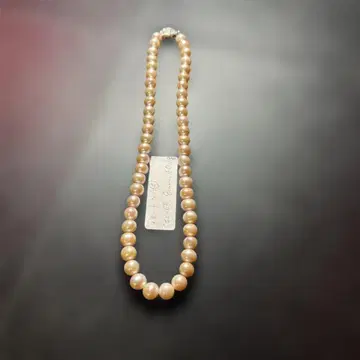 펄 목걸이 8mm 실버 클래스프