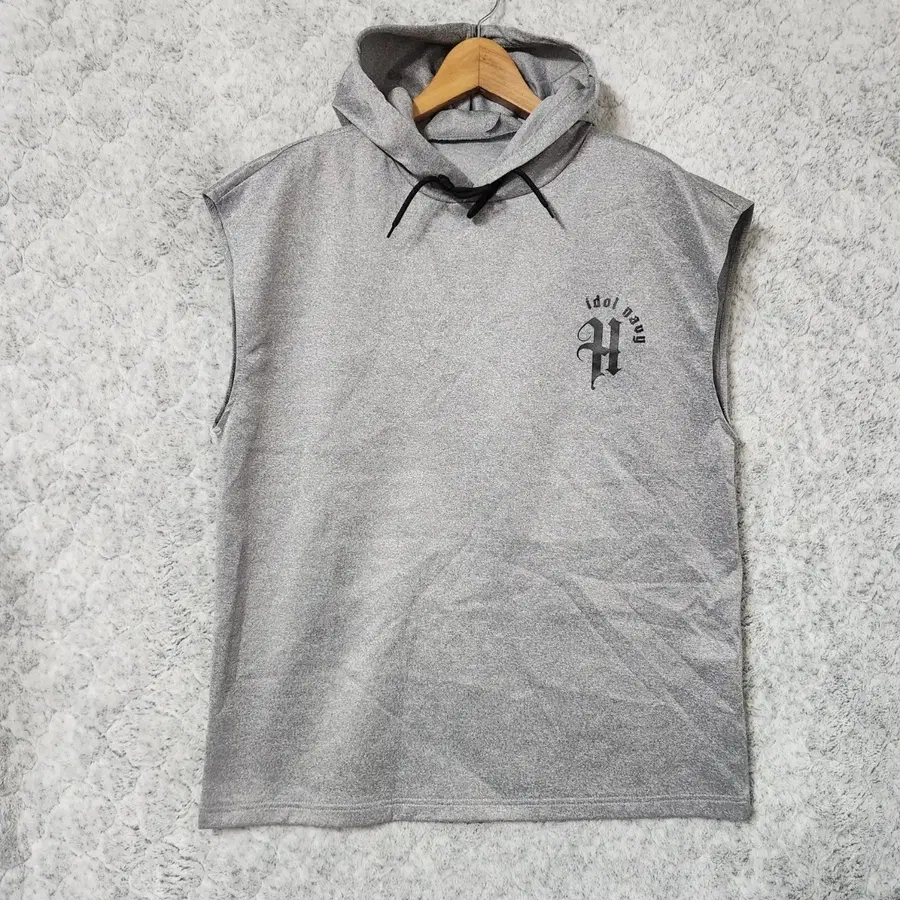 418C [XL] 후드 민소매 티셔츠