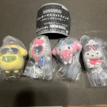 산리오 플로키 마스코트 스윙 4개 세트