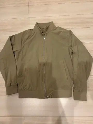 미사용 새상품 ZARA 자라 얇은 소재 블루종 자켓 카키 베이지 M