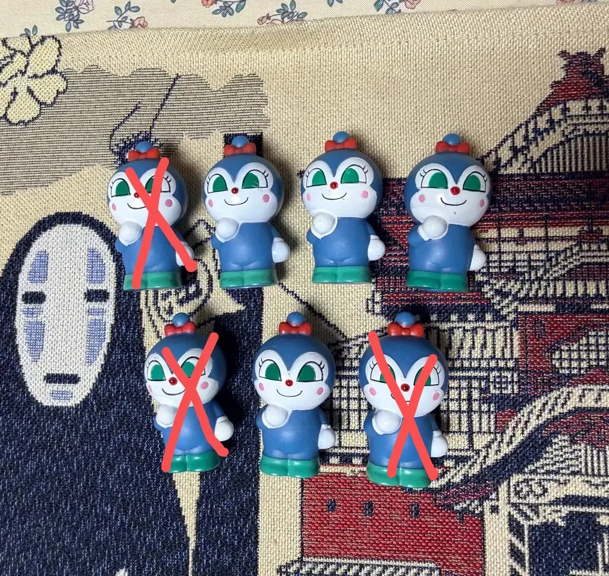 호빵맨 딸랑이 소프트 피규어