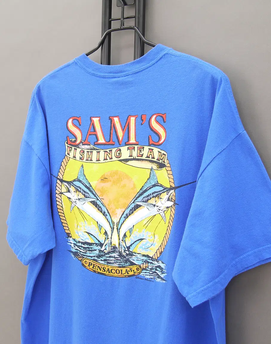 GILDAN 00's 길단 울트라코튼 SAM'S 샘즈 피싱팀 포켓 크루넥 반팔티XL 105