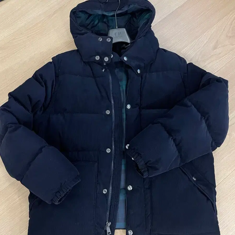 폴로 코듀로이 패딩 조끼 탈착 XL
