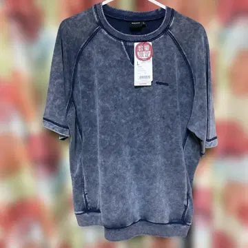 TS DESIGN 피그먼트 다이 맨투맨 인디고 블루 L