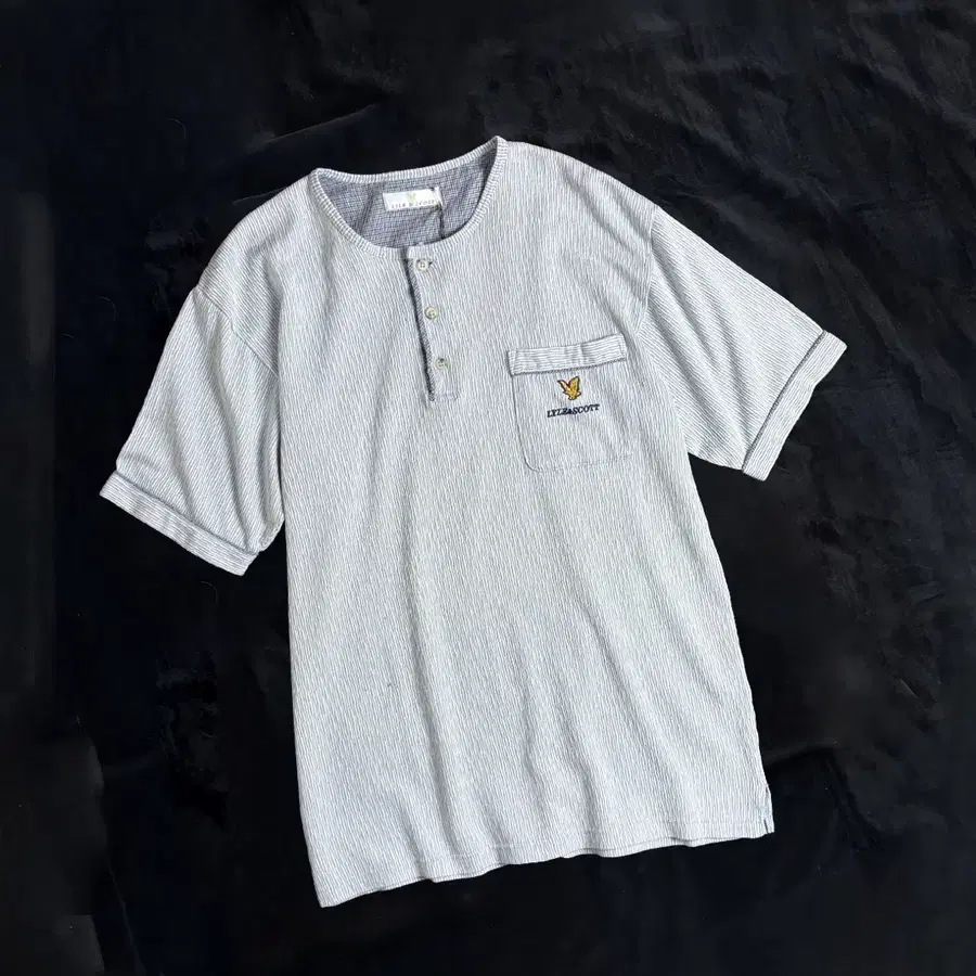 일본빈티지 Lyle & Scott 헨리넥 티셔츠