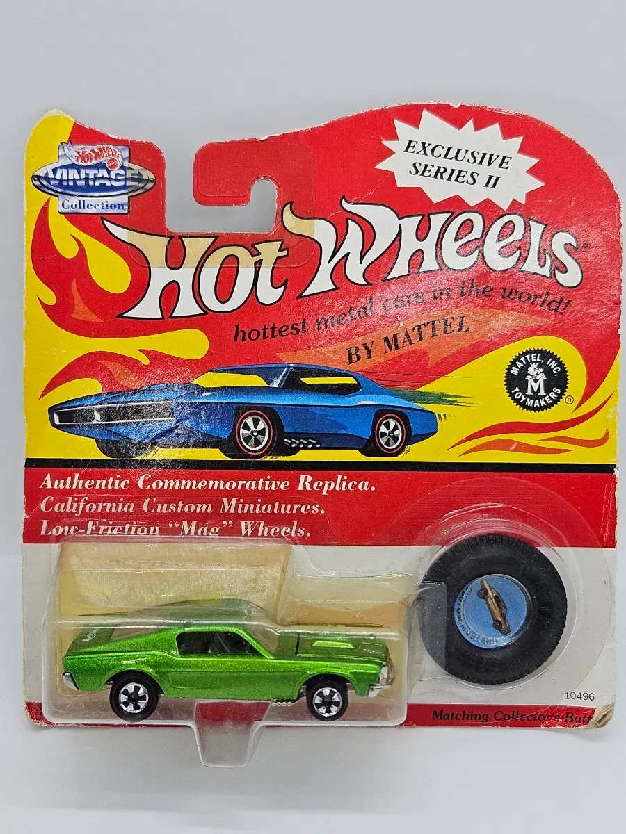 1993 핫휠 빈티지 컬렉터블 커스텀 머스탱 그린