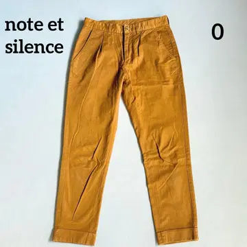 note et silence 허리 턱 치노 팬츠 테이퍼드 팬츠