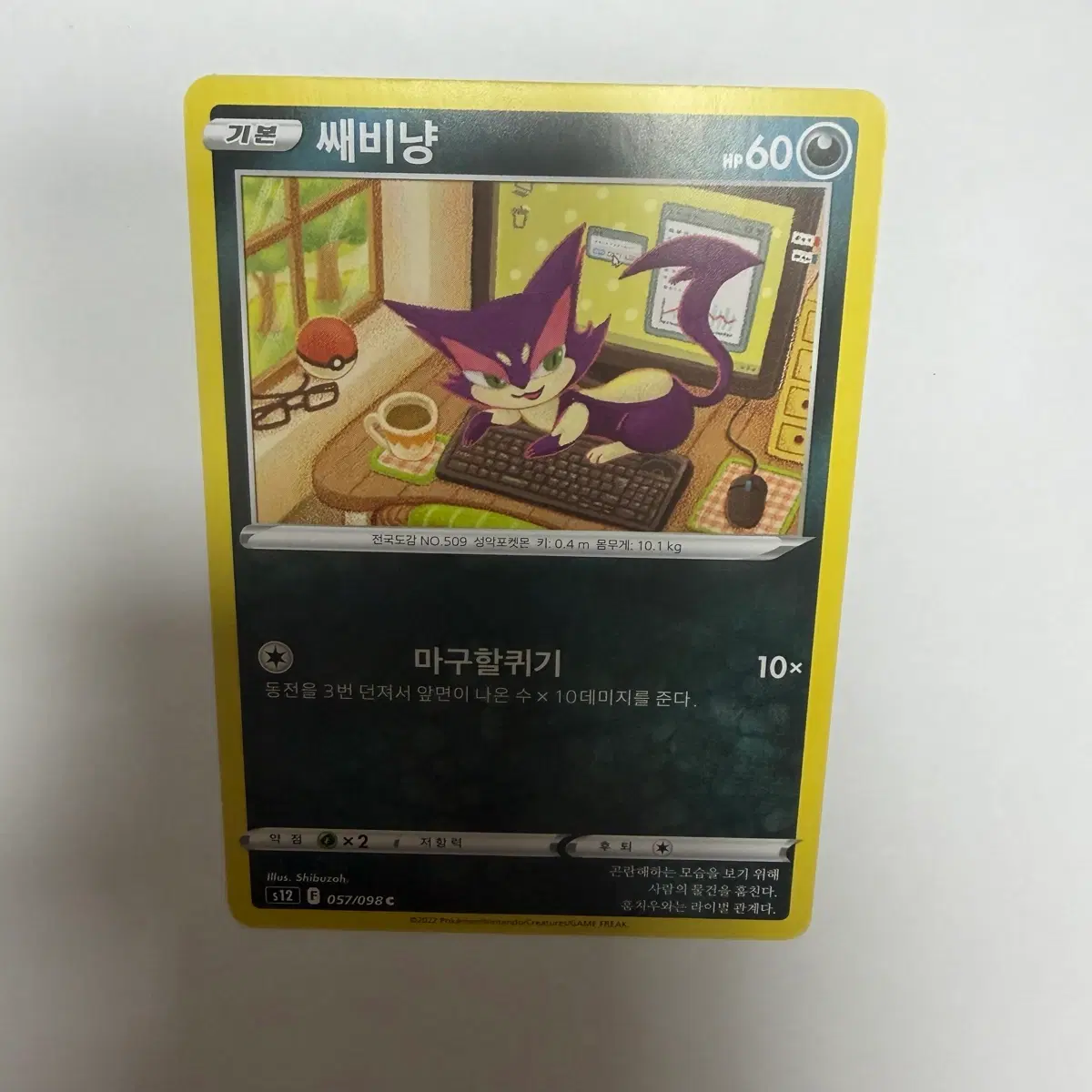 쌔비냥 포켓몬카드