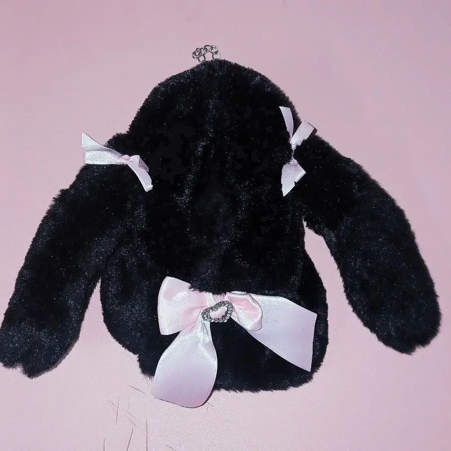 wego 누이옷 인형옷 17cm 토끼 블랙 리본 핑크 지뢰계 갸루 우주복 케이프 키링 라부부 앙스타