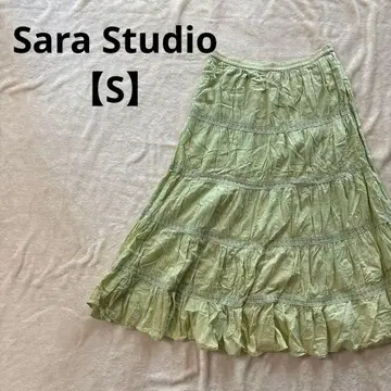 Sara Studio [ S ] 티어드 플레어 스커트 A라인 캐주얼