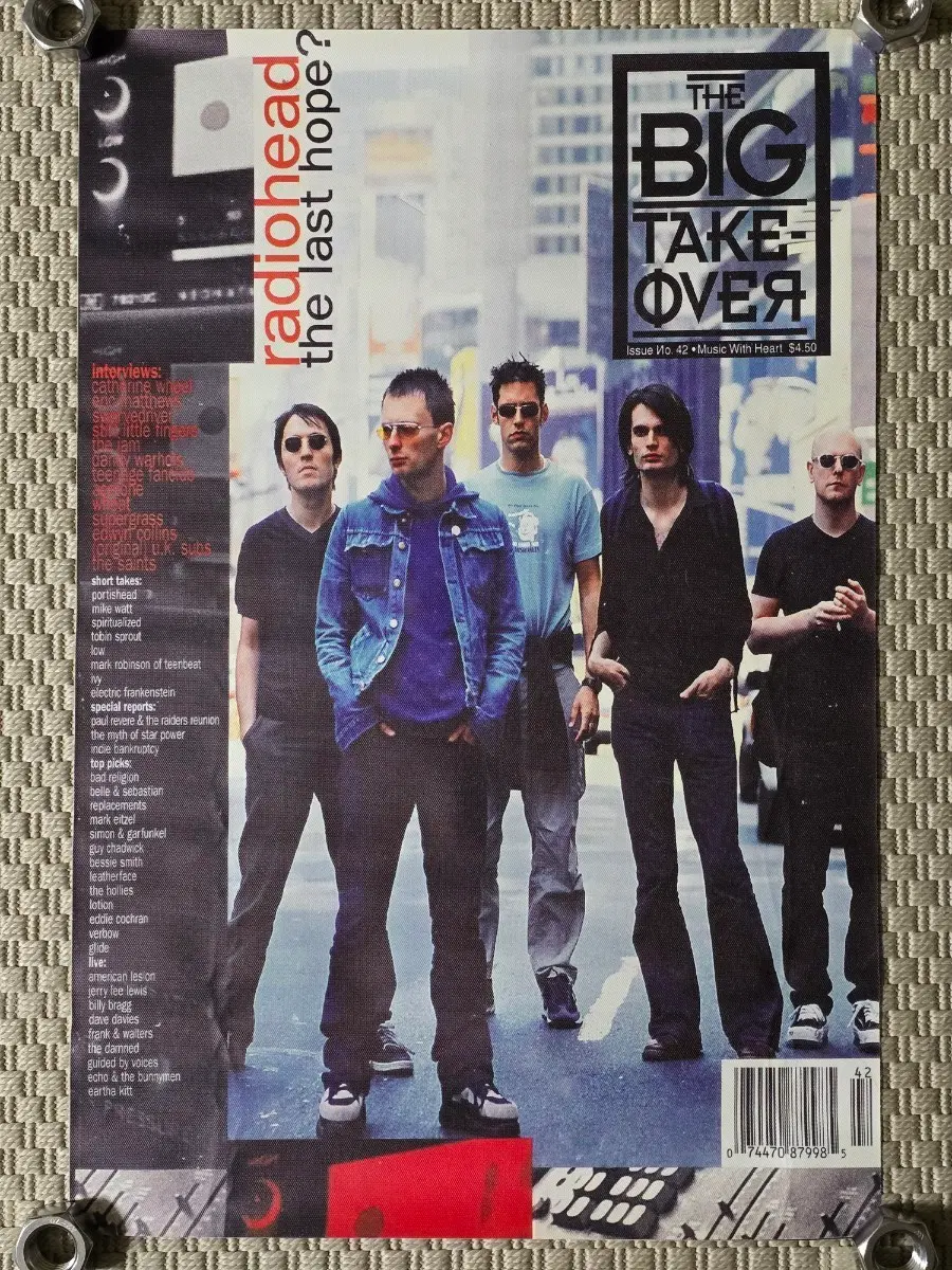 포스터 RADIOHEAD 라디오헤드 패브릭 포스터