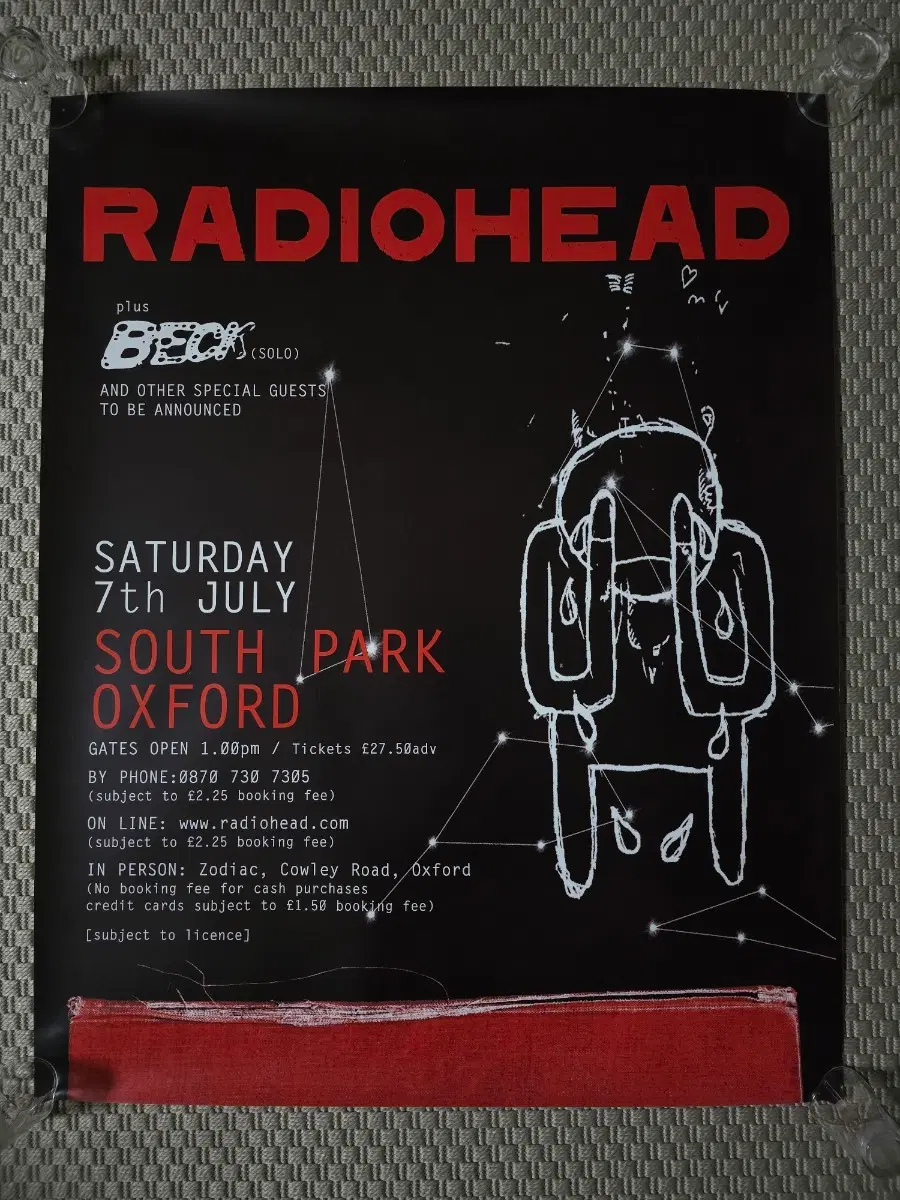 포스터 RADIOHEAD 라디오헤드 PROMO 포스터