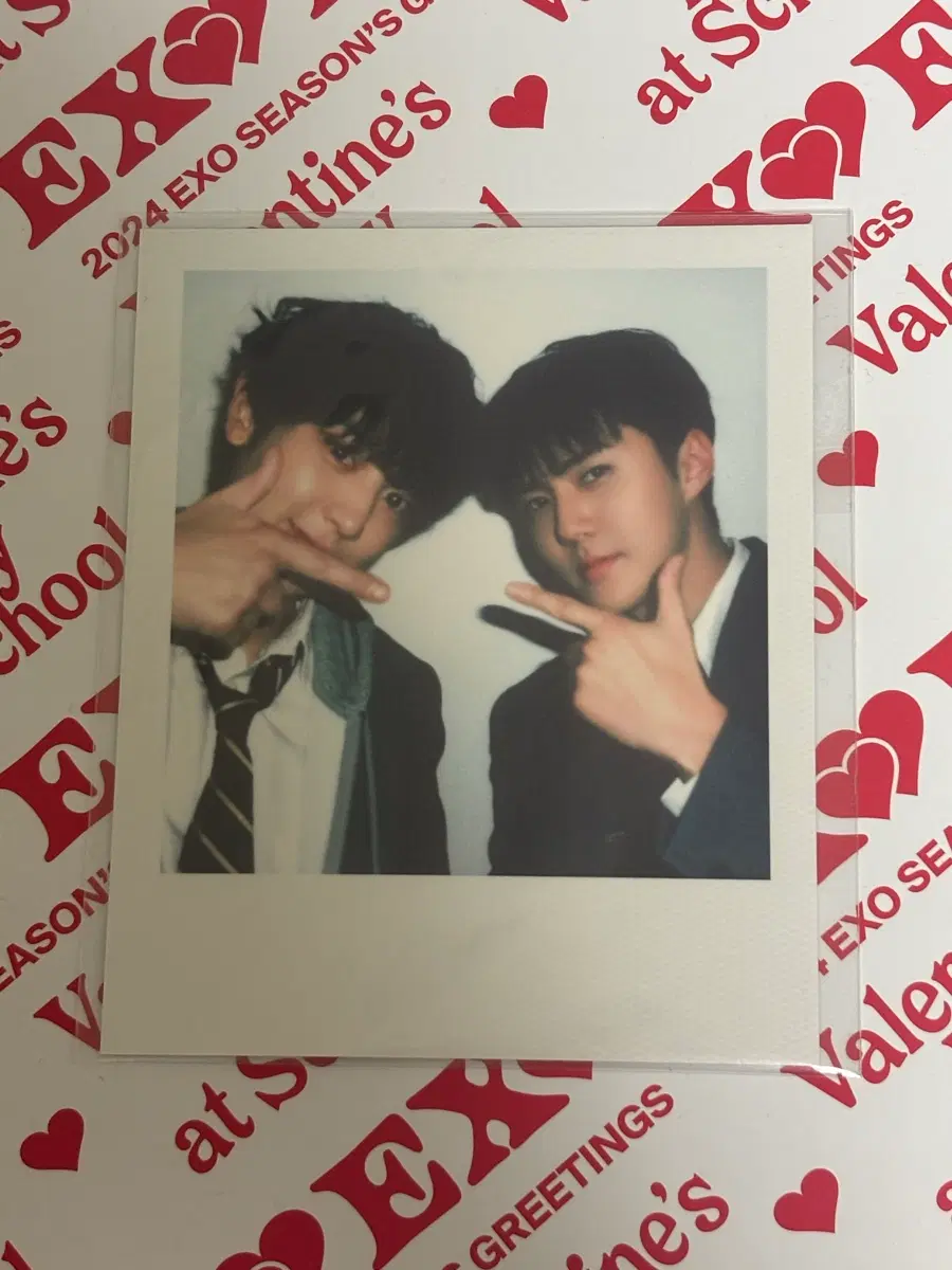 Quick sale 2024 Exo seasons greetings Sehun Chanyeol polaroid