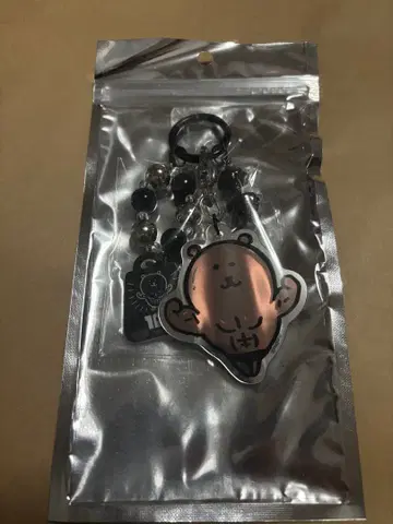 나가노 캐릭터 비즈 포함 반짝반짝 키링 근육질 곰