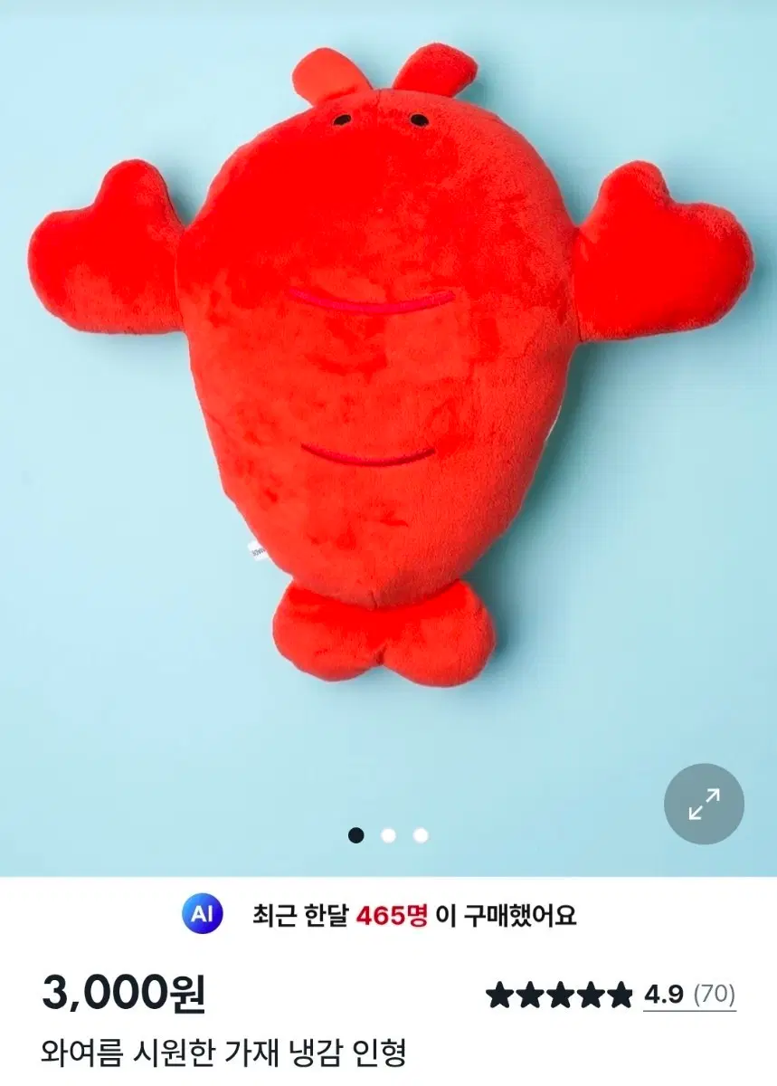 다이소 와여름 가재 인형 구합니다