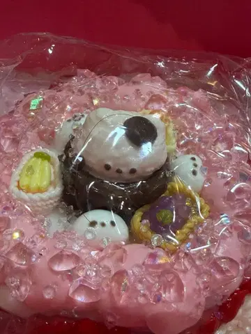 JAMMYJEM 키라키라 선생님 핑크 고양이 홀케이크