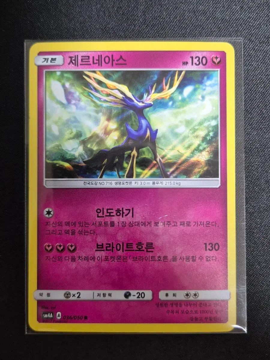 포켓몬카드 제르네아스 SM4A 036/050 R