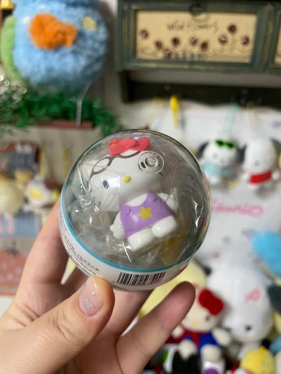 산리오 헬로키티 키티 서프라즈 에그 블록 레고 가챠 피규어