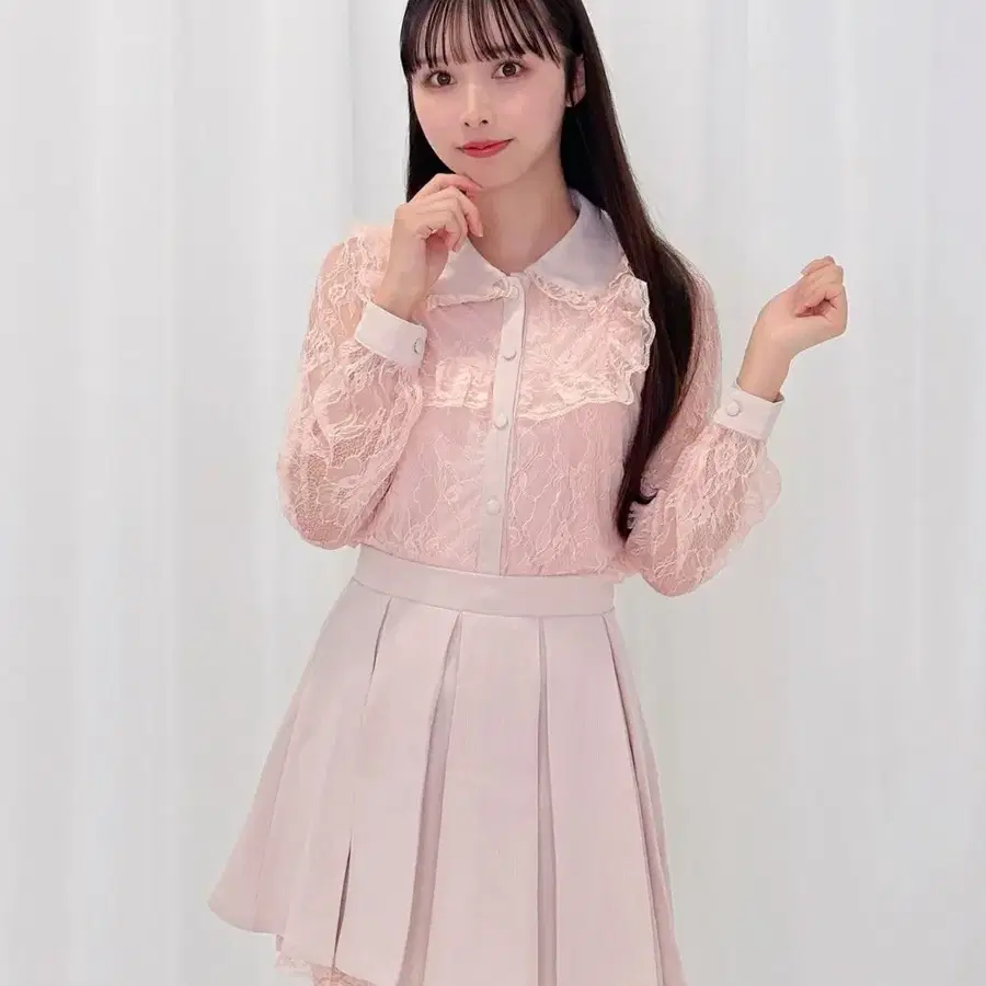 허니시나몬 블라우스 양산형 로리타 지뢰계
