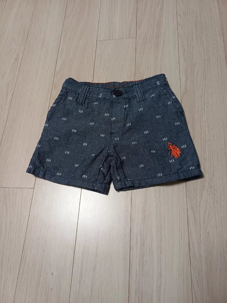 USPA 아동 반바지 네이비 패턴