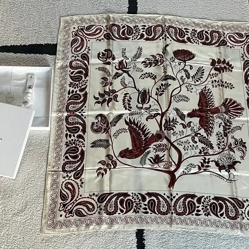 Dior Jardin d'Hiver 90 Square Scarf